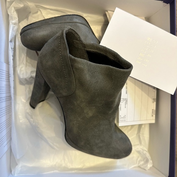 NWT Stuart Weitzman Buster Suede Ankle Bootie - Picture 3 of 3